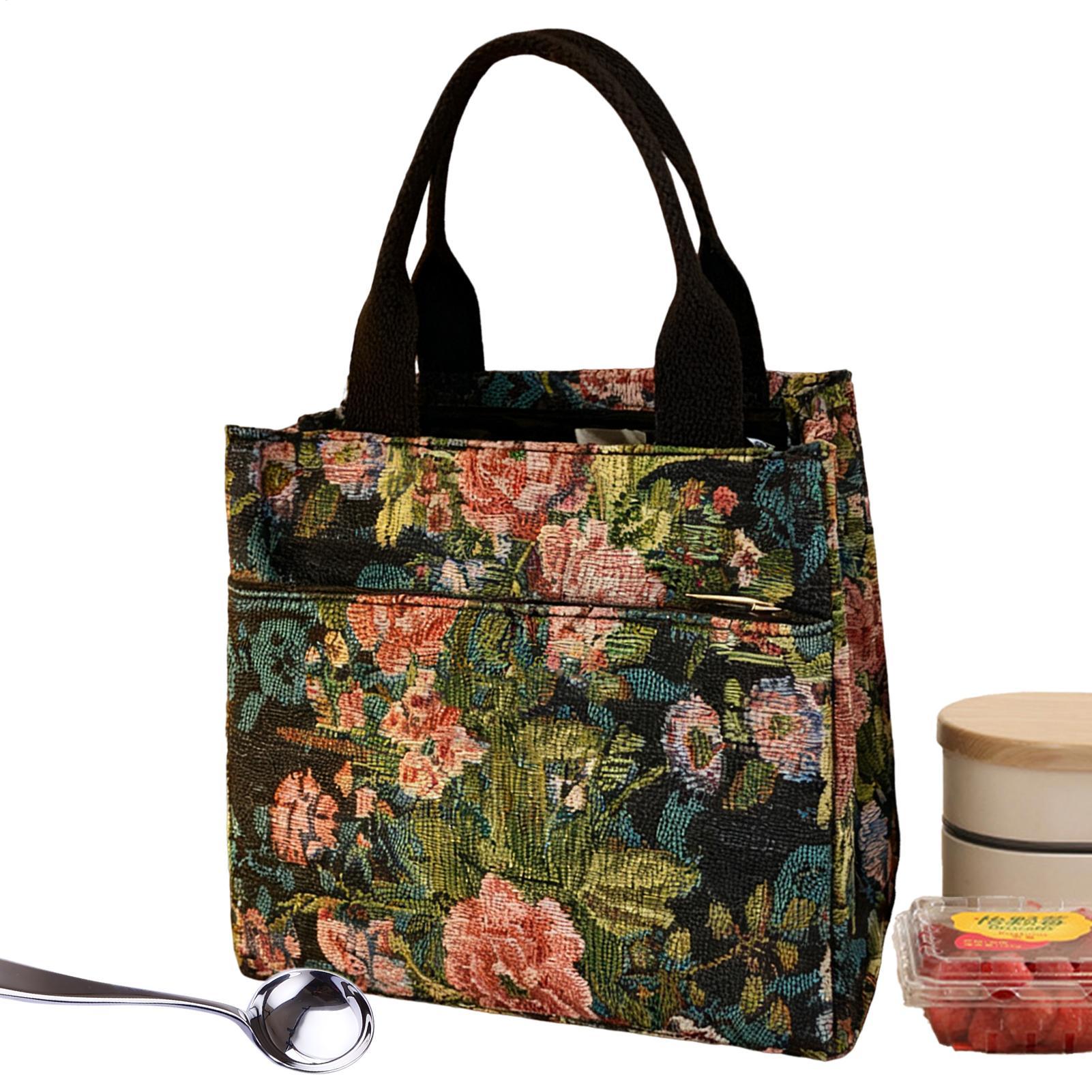 Tote Bag Sublimation - Saco de almoço isolado flor titular