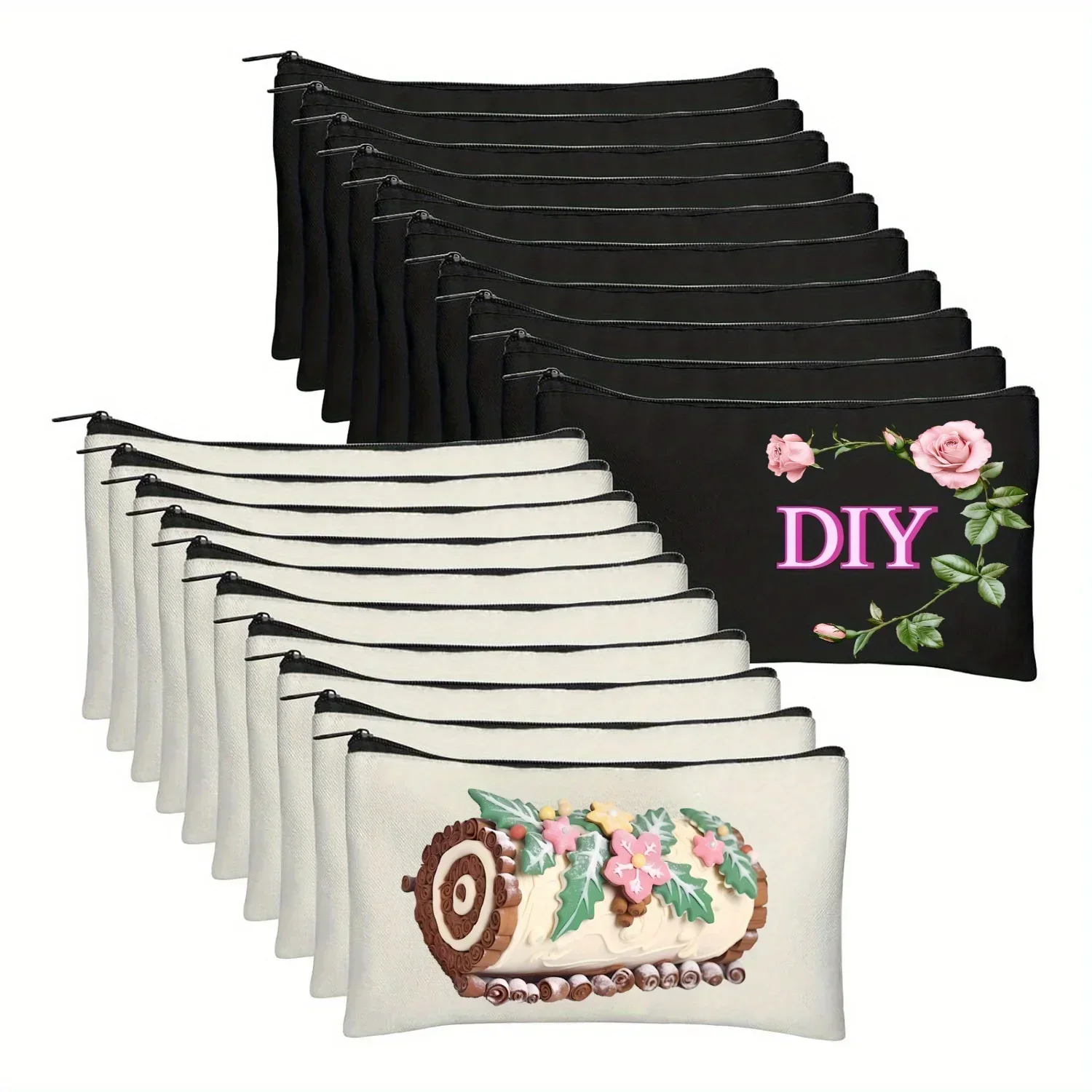 Tote Bag Sublimation - 20pcs sacos de maquiagem em branco