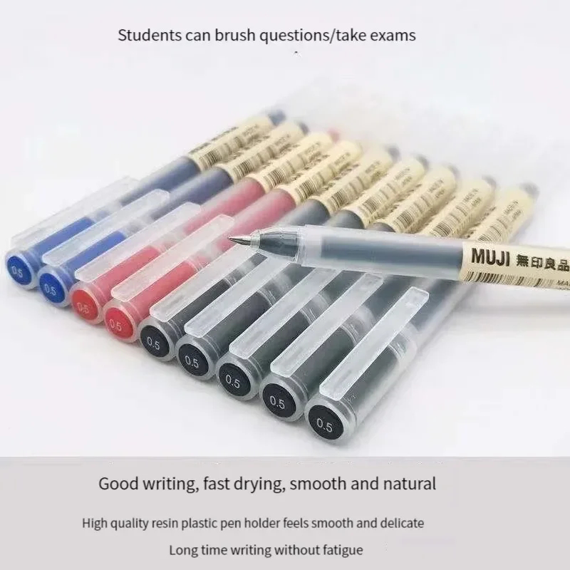 Muji Stationery Gel Pen - Conjunto de 6/8 Canetas Gel MUJI