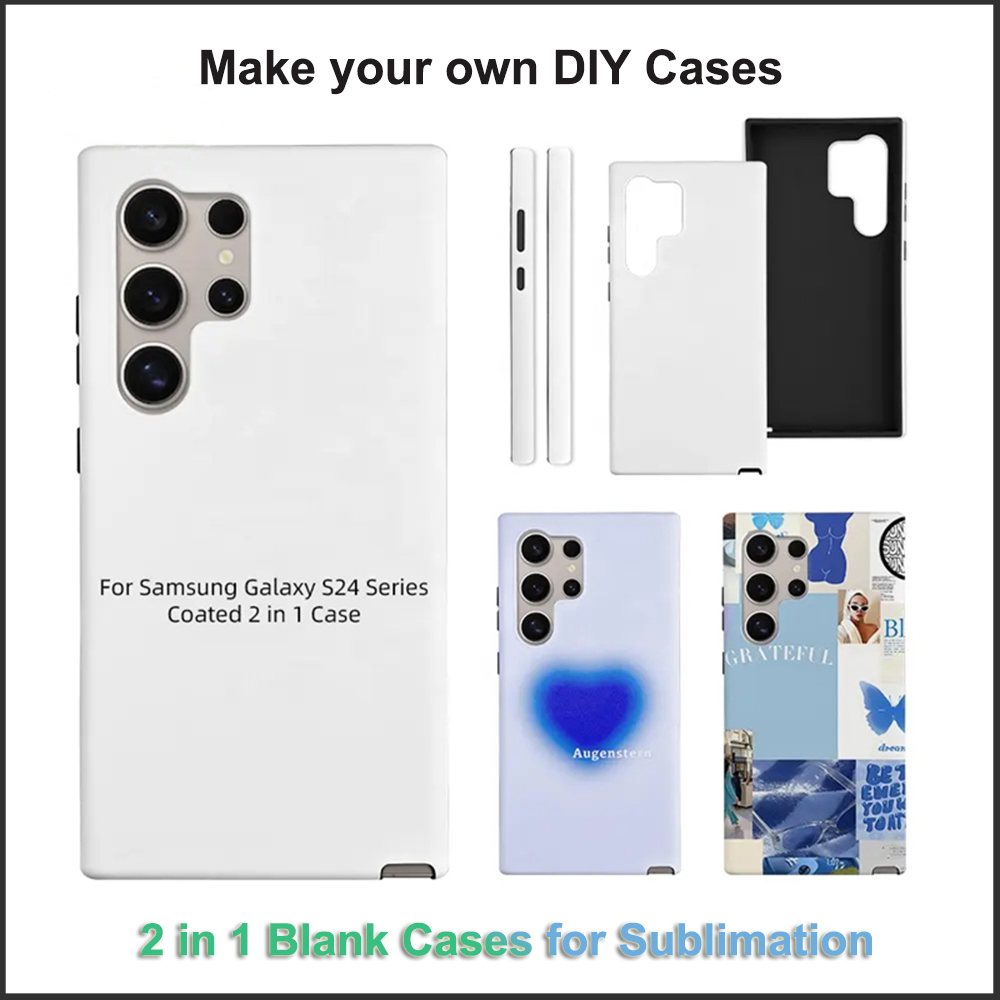 Phone Case Blank Print - 5 pçs revestido 2 em 1