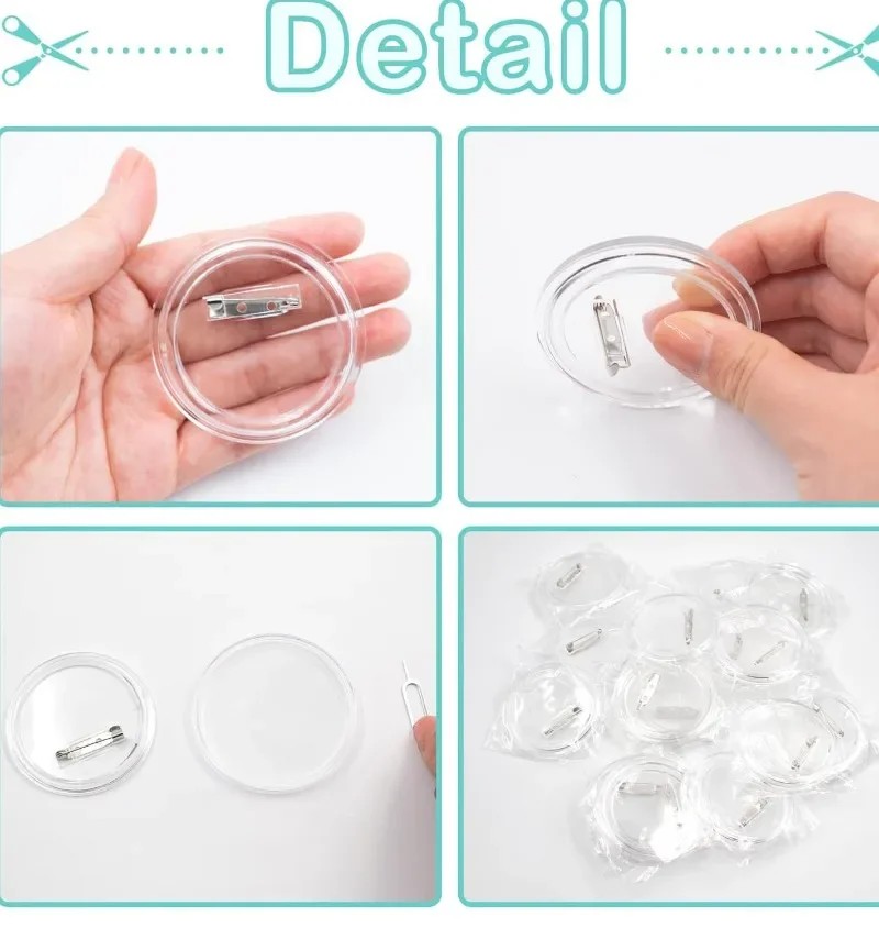 30 peças de acrílico em branco - Button Badge Blank avaliação e preço