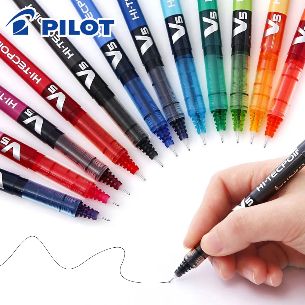 3 pçs japão piloto gel canetas - Pilot Pen V5 avaliação e preço
