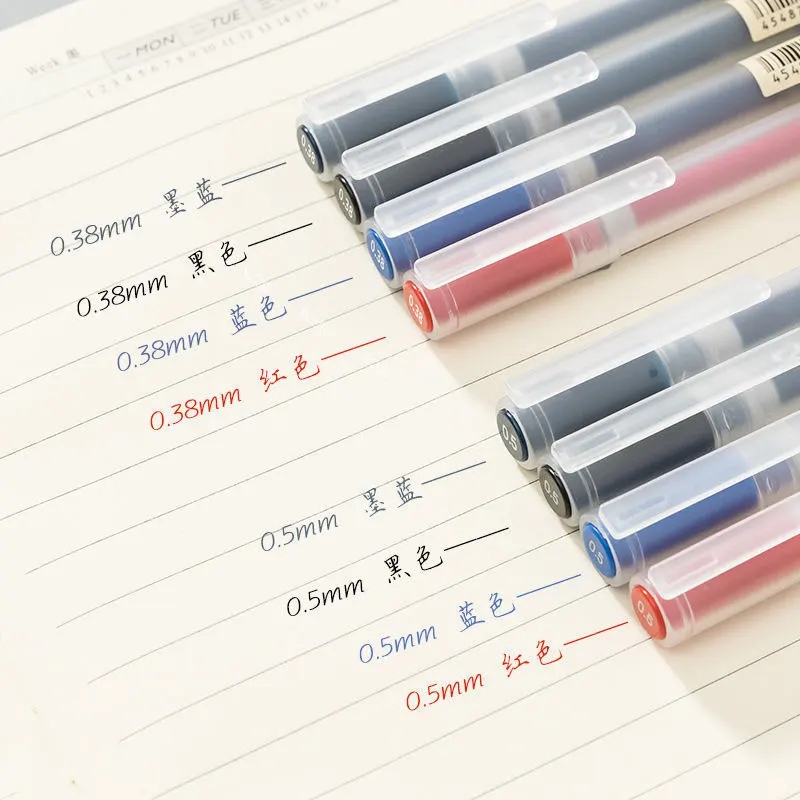 3-6 Pçs/set 0.38mm Kawaii MUJI - Muji Stationery Gel Pen avaliação e preço
