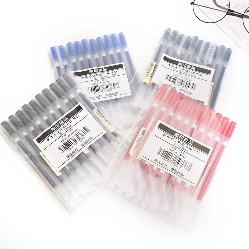 10-30 Pçs/set 0.38/0.5mm Canet - Muji Stationery Gel Pen avaliação e preço