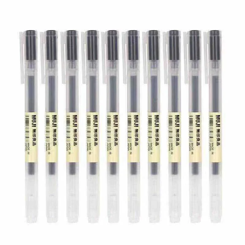 10-30 Pçs/set 0.38/0.5mm Canet - Muji Stationery Gel Pen avaliação e preço