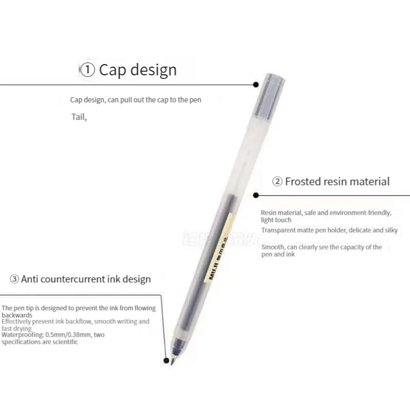 6/8 Pçs/set Kawaii MUJIs Canet - Muji Stationery Gel Pen avaliação e preço