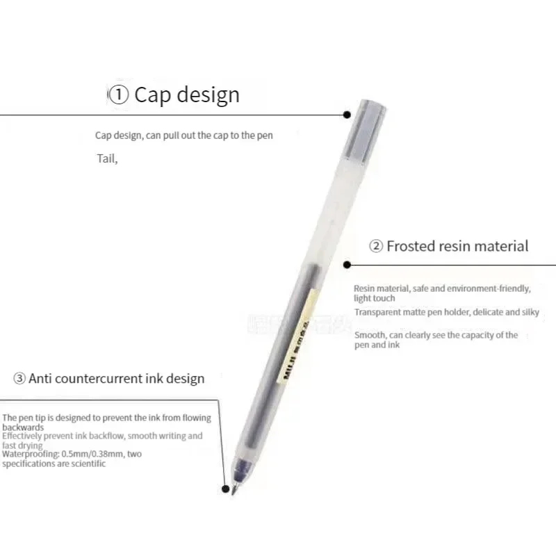 Caneta Gel MUJI Adorável Preta - Muji Stationery Gel Pen avaliação e preço