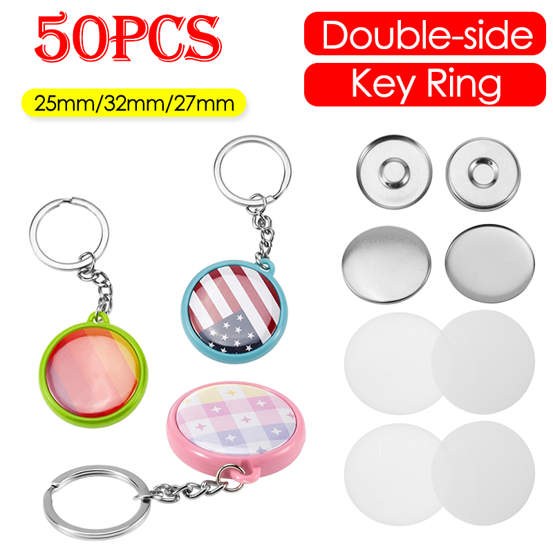 50 Peças/Conjunto 25mm 32mm 37 - Button Badge Blank avaliação e preço