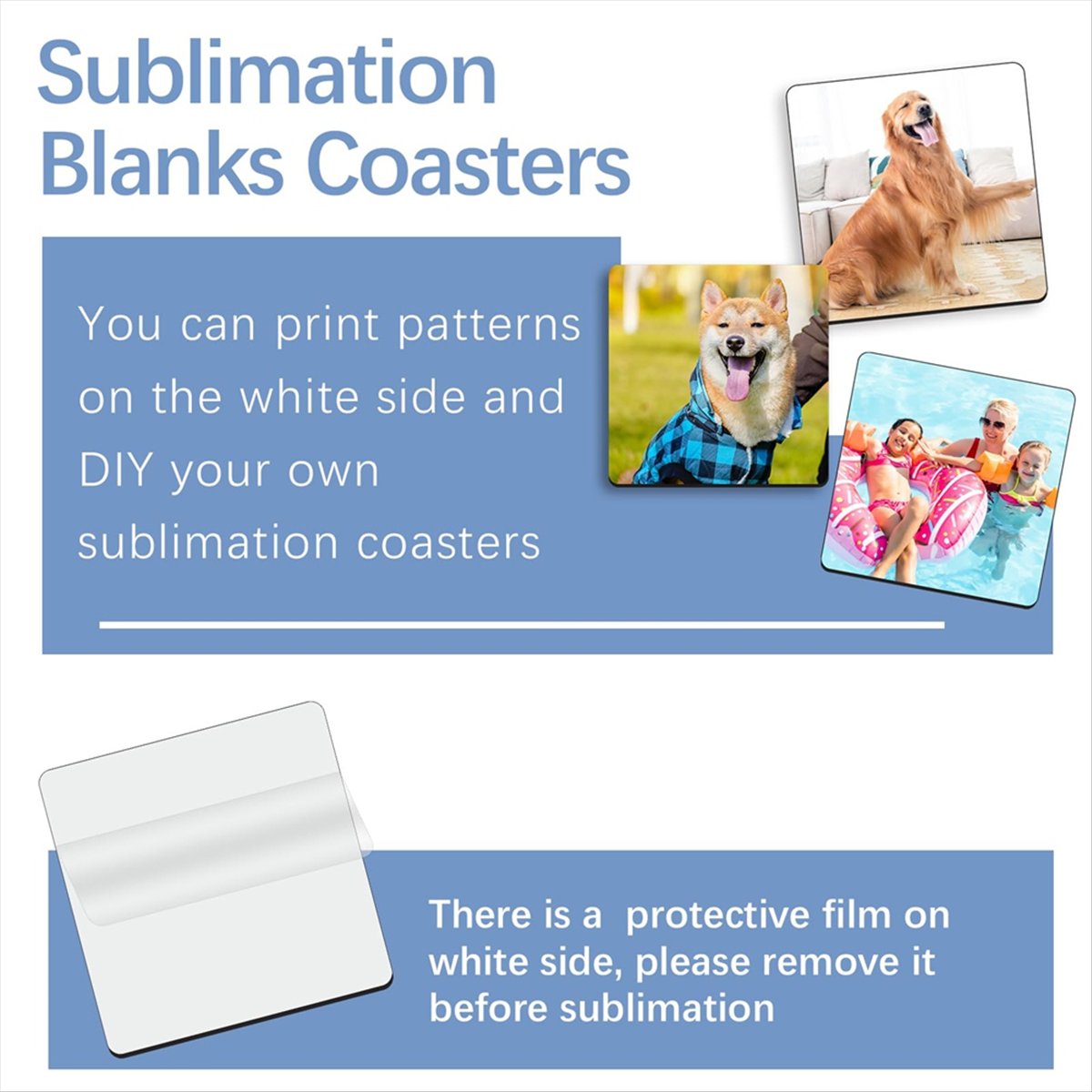 ABYA 30 Peças de Porta-Copos Q - Coaster Sublimation Blank avaliação e preço