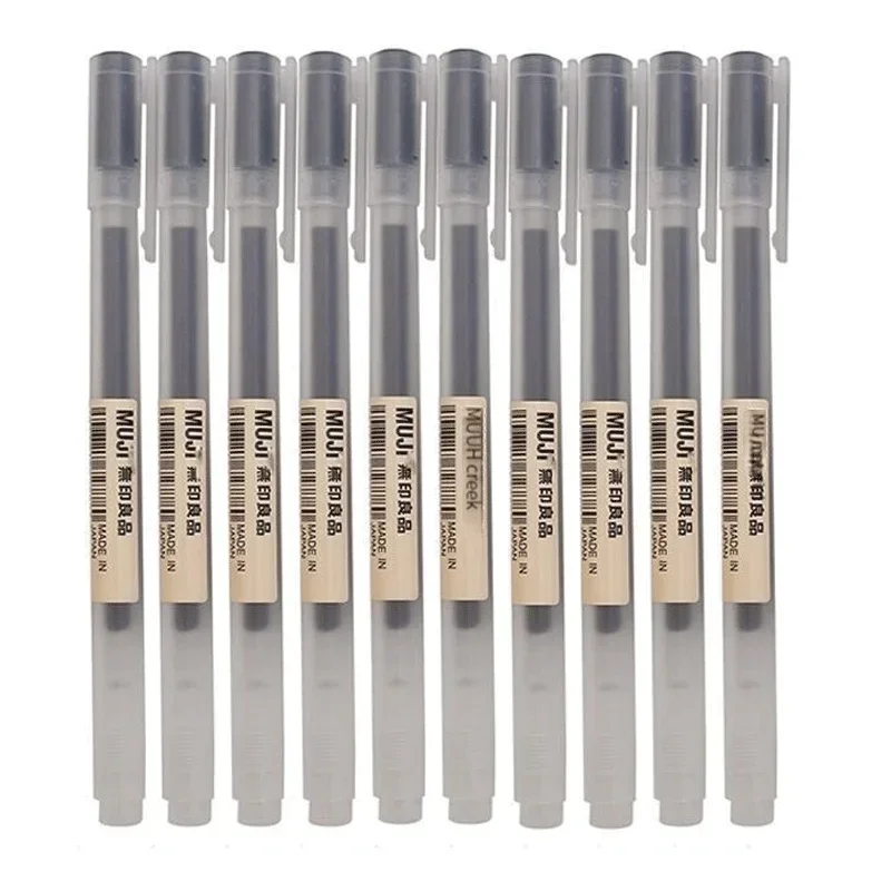 6/8 Pçs/set MUJIs Caneta Gel P - Muji Stationery Gel Pen avaliação e preço