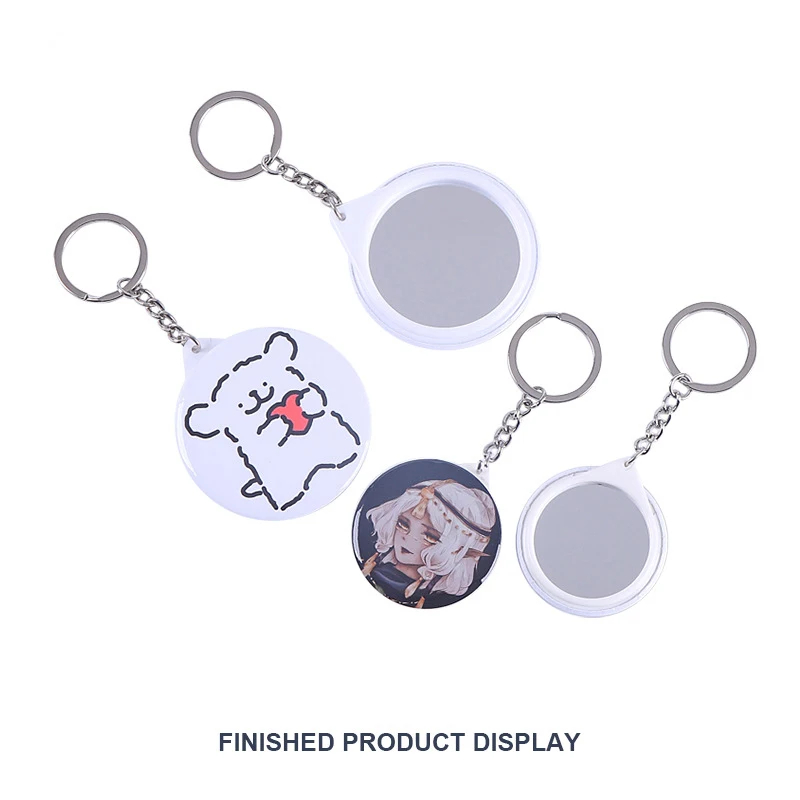 Novo 100 pçs chaveiro espelho  - Button Badge Blank avaliação e preço