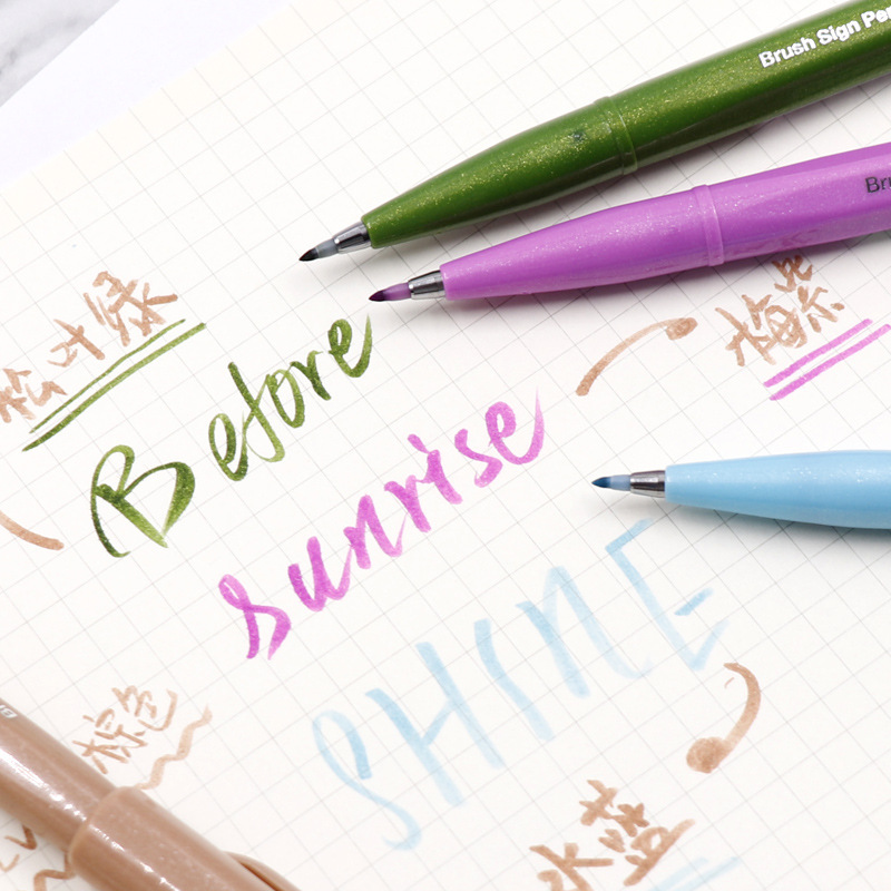 Pentel-Japão Toque Escova Fude - Pentel Pen Sign Pen avaliação e preço