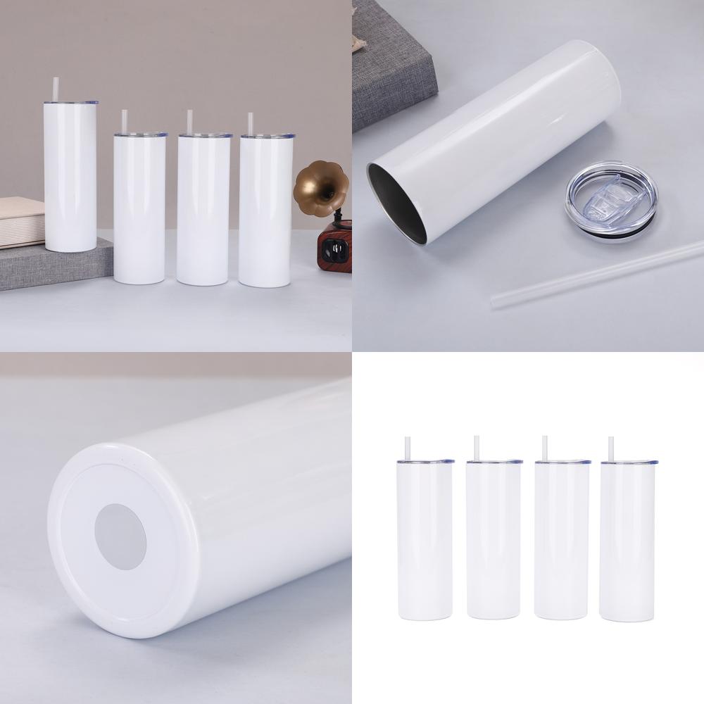 Copo reto de 20 onças, aço ino - Sublimation Mug White avaliação e preço