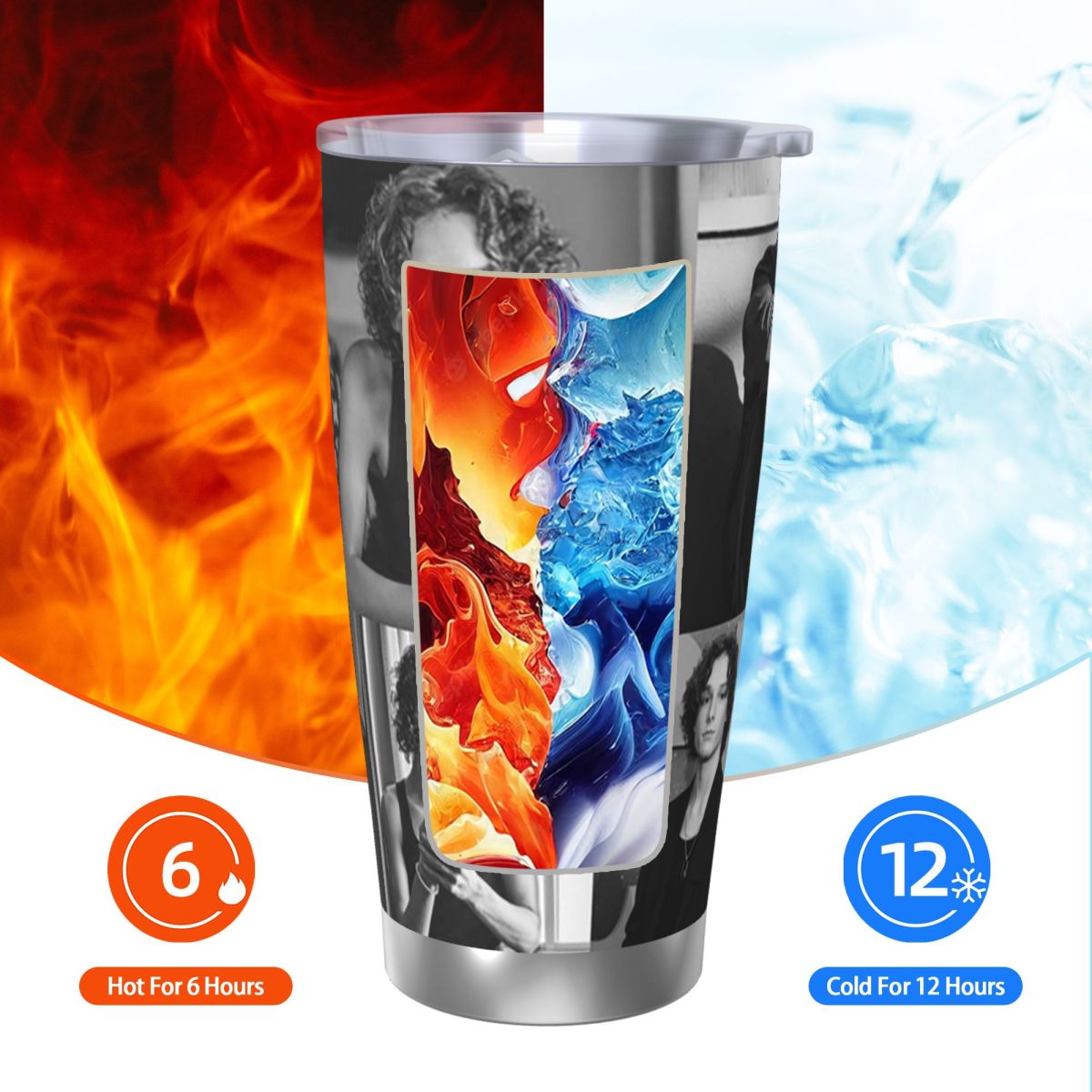 Preto e branco mason trocas co - Tumbler 20Oz White avaliação e preço
